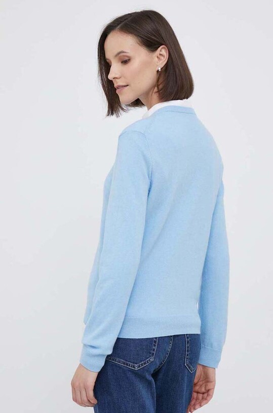 Одяг Кардиган з домішкою вовни United Colors of Benetton 1035D5012.20B блакитний