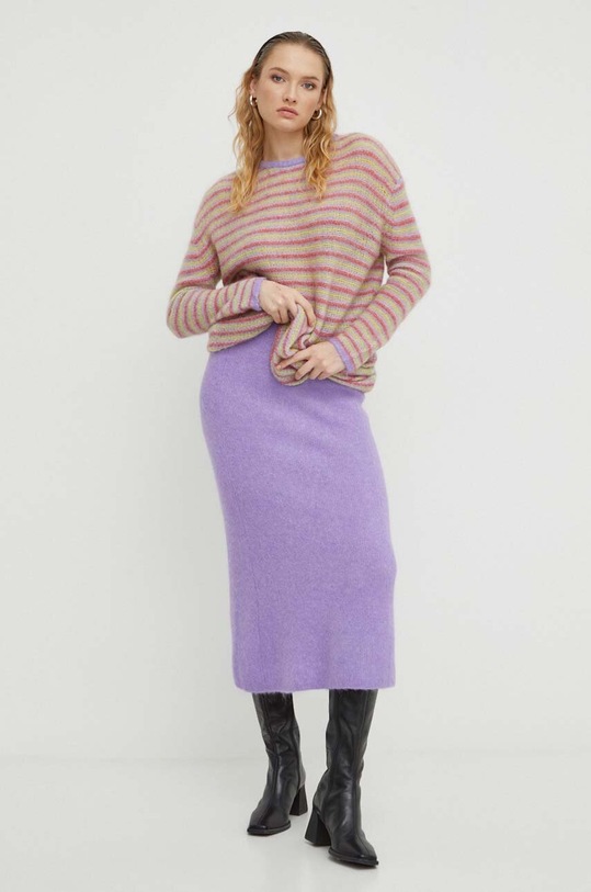 American Vintage sweter wełniany TYJ14AH23 multicolor AW23