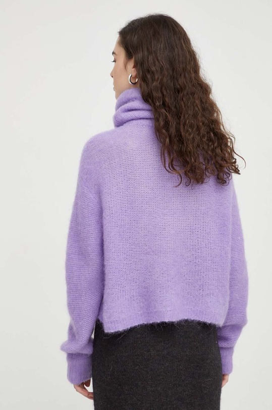 Odzież American Vintage sweter wełniany TYJ18CH23 fioletowy