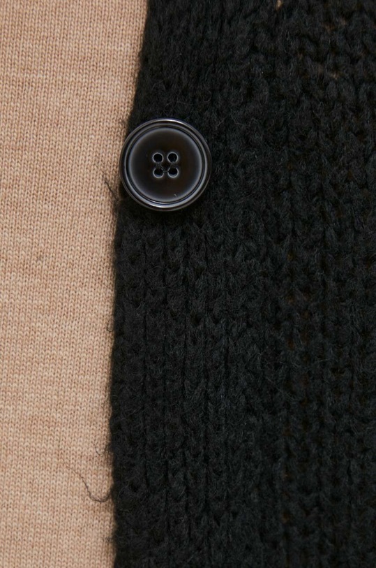 United Colors of Benetton kardigan con aggiunta di lana 136Q3M00Y.700 nero