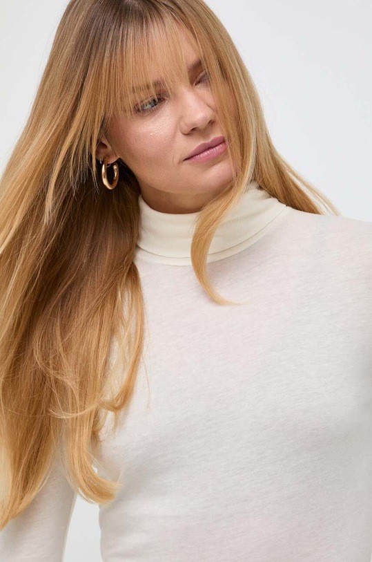 Блуза с дълги ръкави BOSS ORANGE кремав 50502856