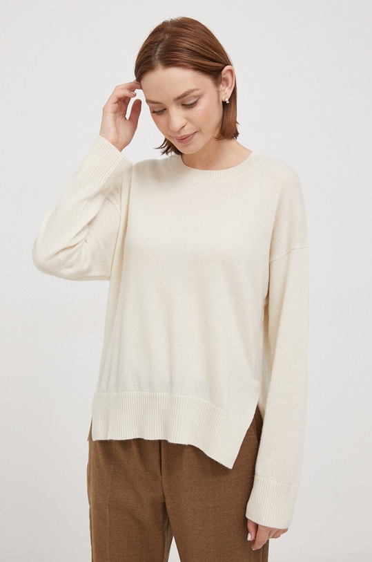 United Colors of Benetton pulover de casmir subtiri bej 10K1D107G.600