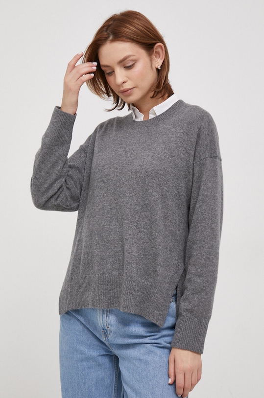 United Colors of Benetton pulover de casmir subtiri gri 10K1D107G.507