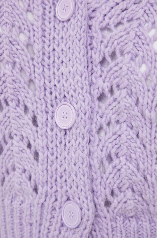 United Colors of Benetton cardigan din amestec de lana 125HD602T.81N violet