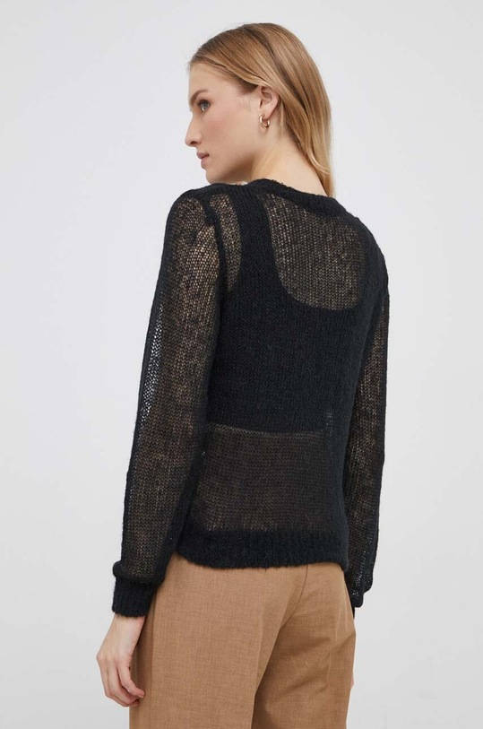 Ρούχα Πουλόβερ με προσθήκη μαλλιού Sisley 1026M103D.100 μαύρο