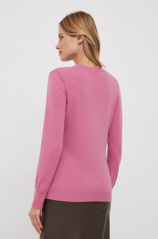 Odzież Sisley sweter z domieszką wełny 102HM5237.01T różowy