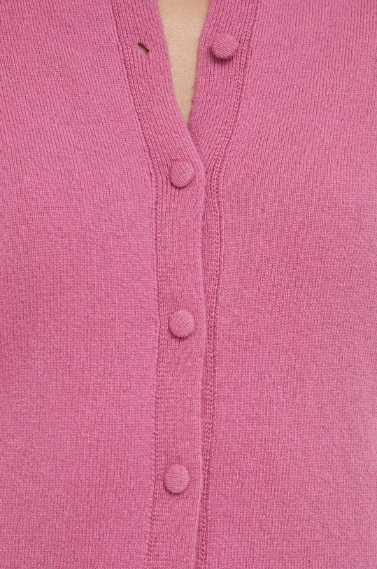 Sisley sweter z domieszką wełny 102HM5237.01T różowy