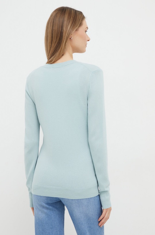 Odzież Sisley kardigan z domieszką wełny 102HM5237.2H1 turkusowy