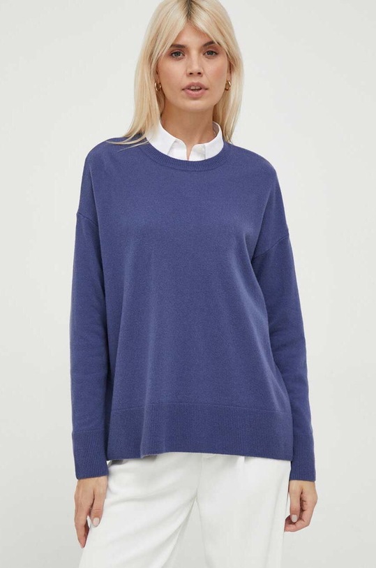 Vuneni pulover Sisley bez uzorka ljubičasta 1044M103K.34H