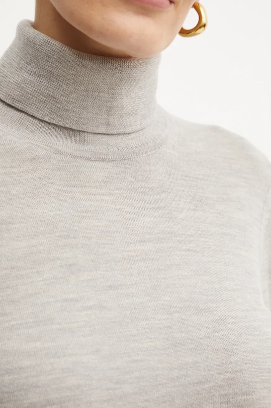 Vlnený sveter BOSS 50493846 sivá