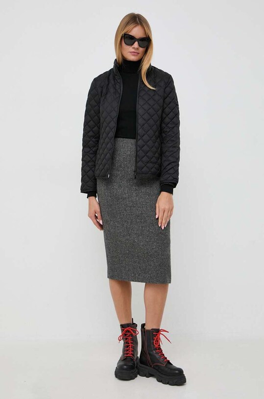 BOSS sweter wełniany 50493846 czarny AW24