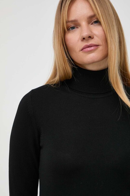 BOSS sweter wełniany czarny 50493846