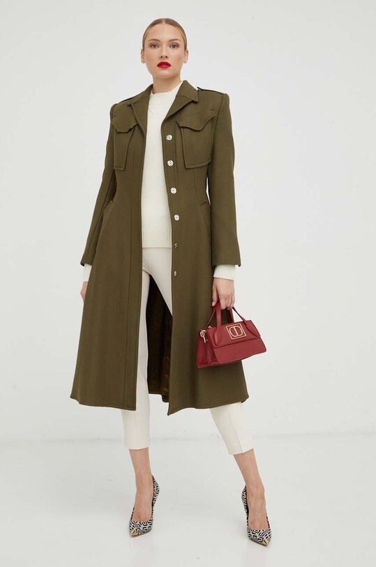 BOSS pulover de lana 50501575 alb AW23