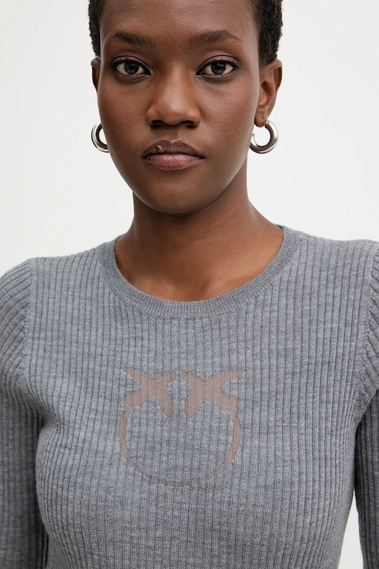Pinko sweter wełniany szary 102017.A18M