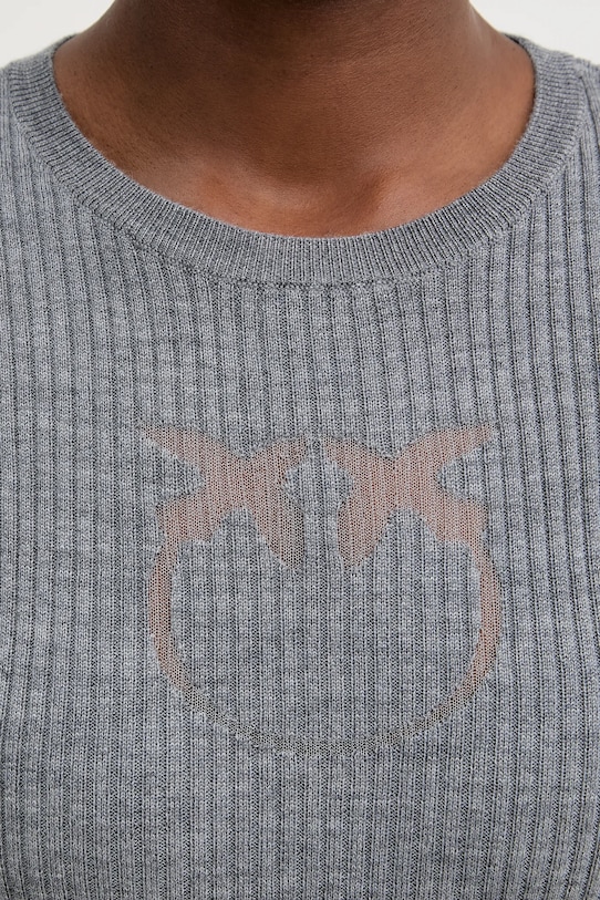 Pinko sweter wełniany 102017.A18M szary