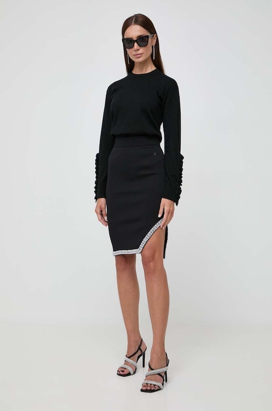 Μάλλινο πουλόβερ Pinko 101991.A189 μαύρο AW23