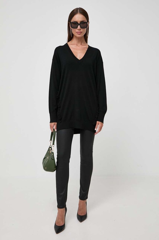 Μάλλινο πουλόβερ Pinko 101993.A189 μαύρο AW23