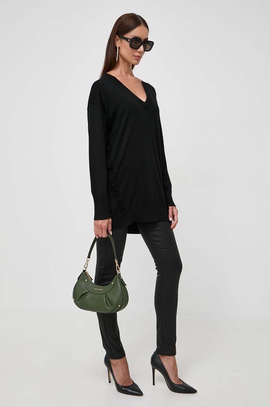 Μάλλινο πουλόβερ Pinko μαύρο 101993.A189