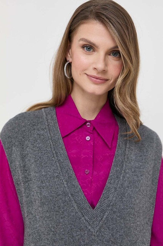 Pinko pulover din amestec de lana gri 102125.A1A7