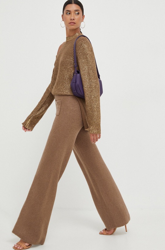 Pinko gyapjúkeverék pulóver 102232.A1A3 arany AW23