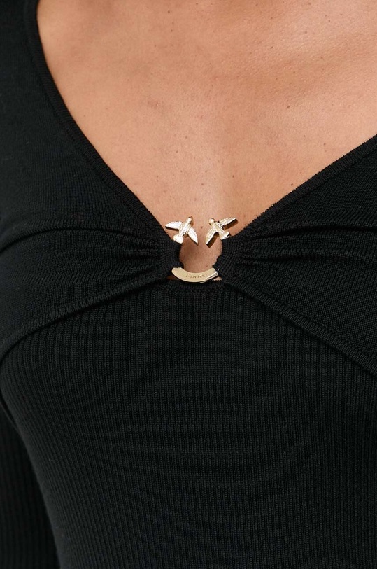Pinko sweter wełniany 101846.A15S czarny