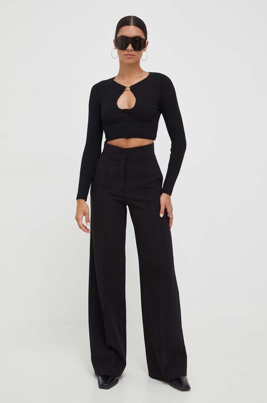 Pinko kardigan wełniany 101847.A15S czarny AW23