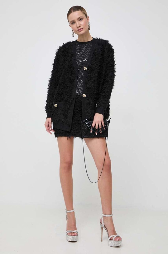 Ζακέτα από μίγμα μαλλιού Pinko 101866.A118 μαύρο AW23