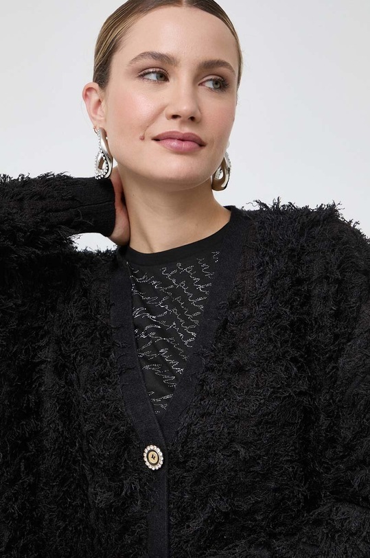 Ζακέτα από μίγμα μαλλιού Pinko μαύρο 101866.A118