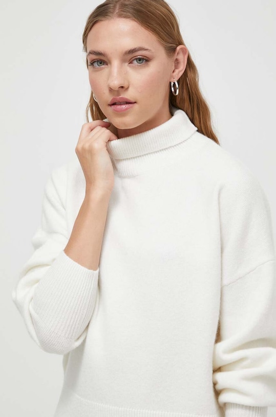 Odzież HUGO sweter wełniany 50500823 beżowy