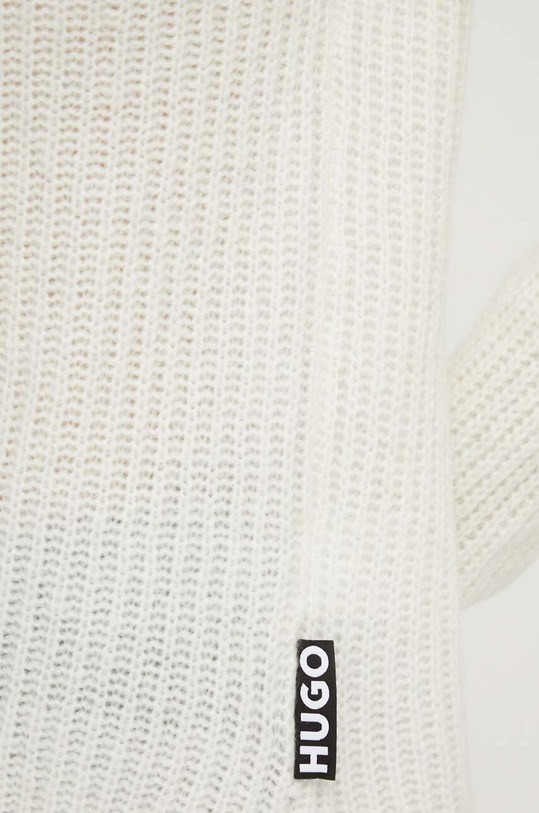 HUGO sweter wełniany 50502268 beżowy