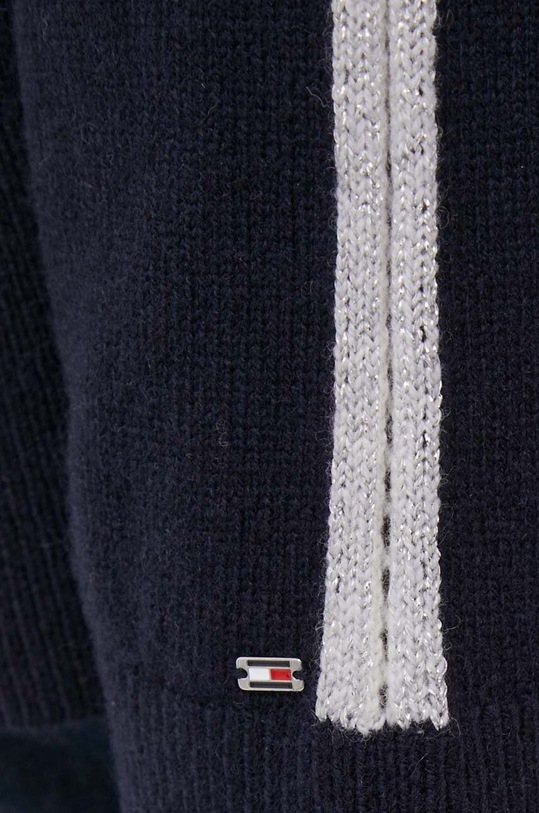 Tommy Hilfiger sweter wełniany WW0WW39894 granatowy