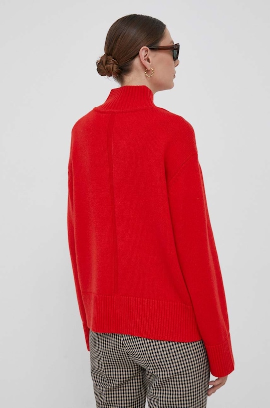 Ruházat Tommy Hilfiger gyapjúkeverék pulóver WW0WW39903 piros