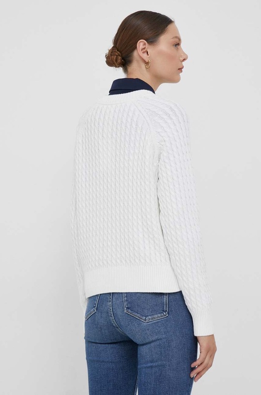 Ρούχα Βαμβακερό πουλόβερ Tommy Hilfiger WW0WW39906 μπεζ