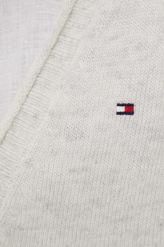 Tommy Hilfiger kardigan wełniany WW0WW39888 beżowy