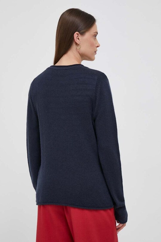 Odzież Tommy Hilfiger kardigan wełniany WW0WW39888 granatowy