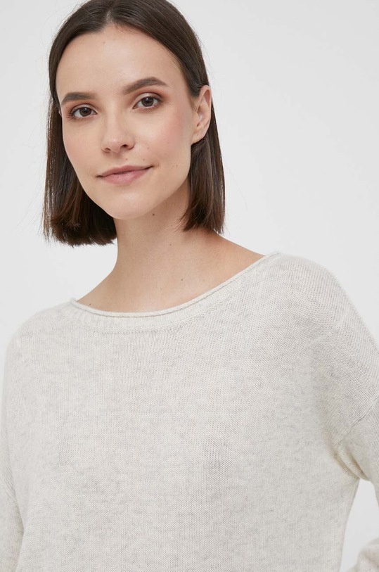 Tommy Hilfiger sweter wełniany beżowy WW0WW39890