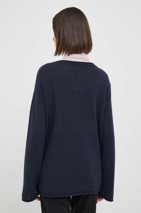 Odzież Tommy Hilfiger sweter wełniany WW0WW39890 granatowy