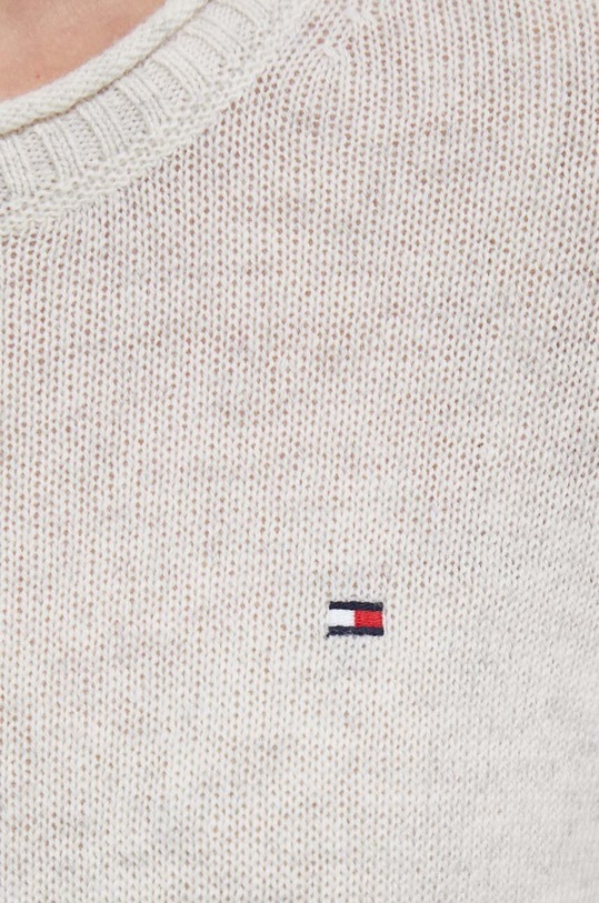 Vlněný svetr Tommy Hilfiger WW0WW40264 béžová