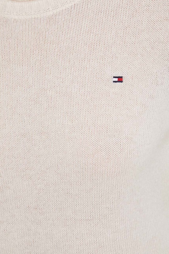 Tommy Hilfiger sweter wełniany WW0WW40264 beżowy