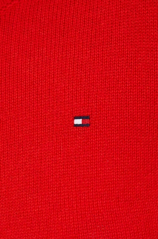 Tommy Hilfiger sweter wełniany WW0WW40264 czerwony