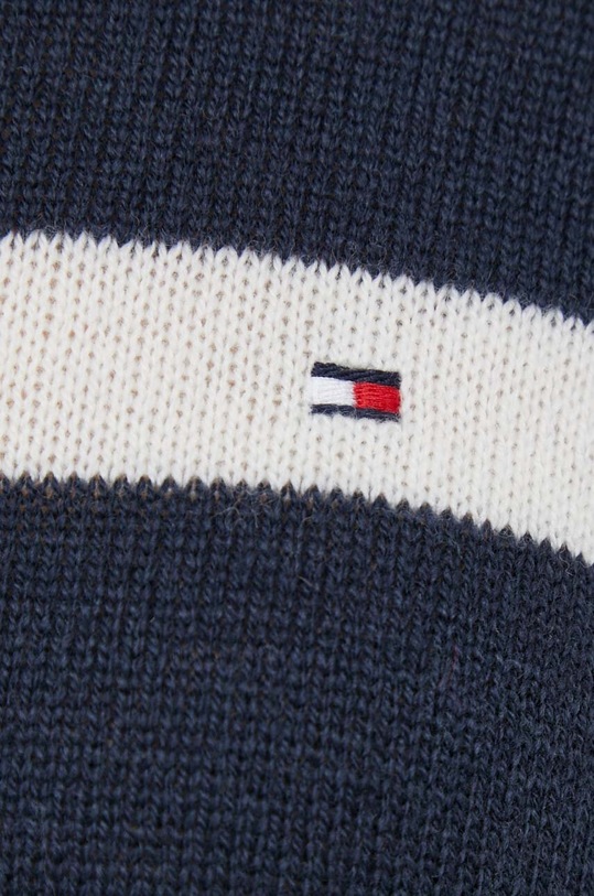Tommy Hilfiger sweter wełniany WW0WW40264 granatowy