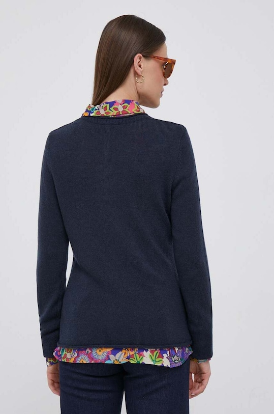 Odzież Tommy Hilfiger sweter wełniany WW0WW40264 granatowy