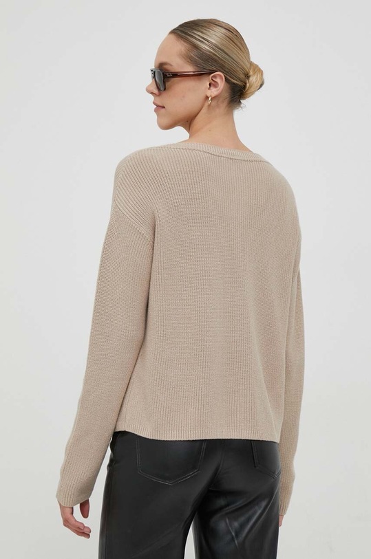 Odzież Tommy Hilfiger sweter bawełniany WW0WW40345 beżowy