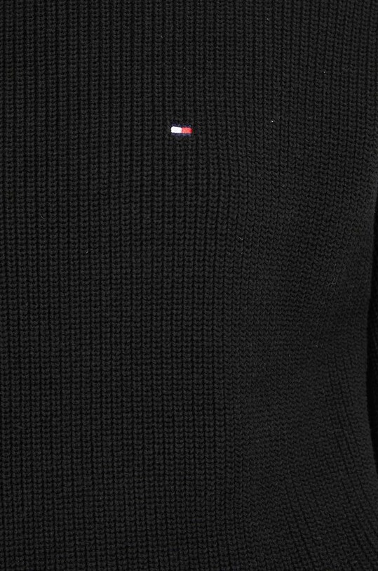 Tommy Hilfiger sweter bawełniany WW0WW40345 czarny