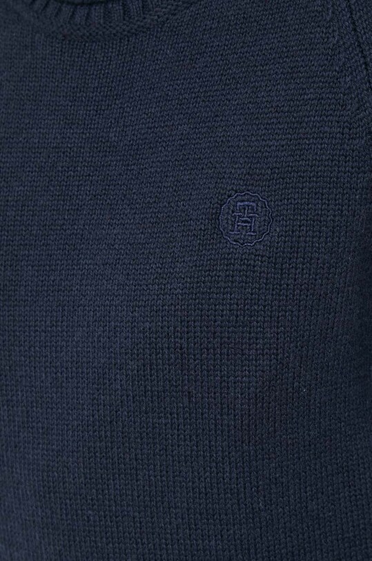 Tommy Hilfiger pulover de lana WW0WW41171 bleumarin