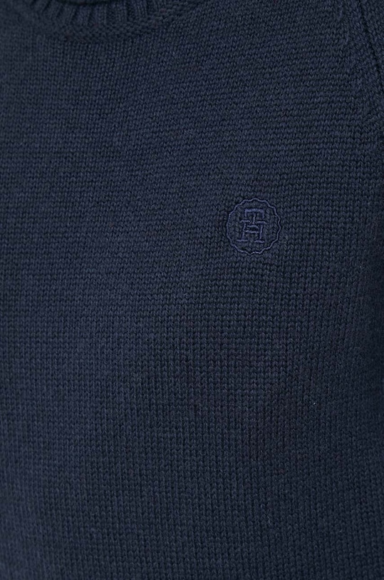 Μάλλινο πουλόβερ Tommy Hilfiger WW0WW41171 σκούρο μπλε