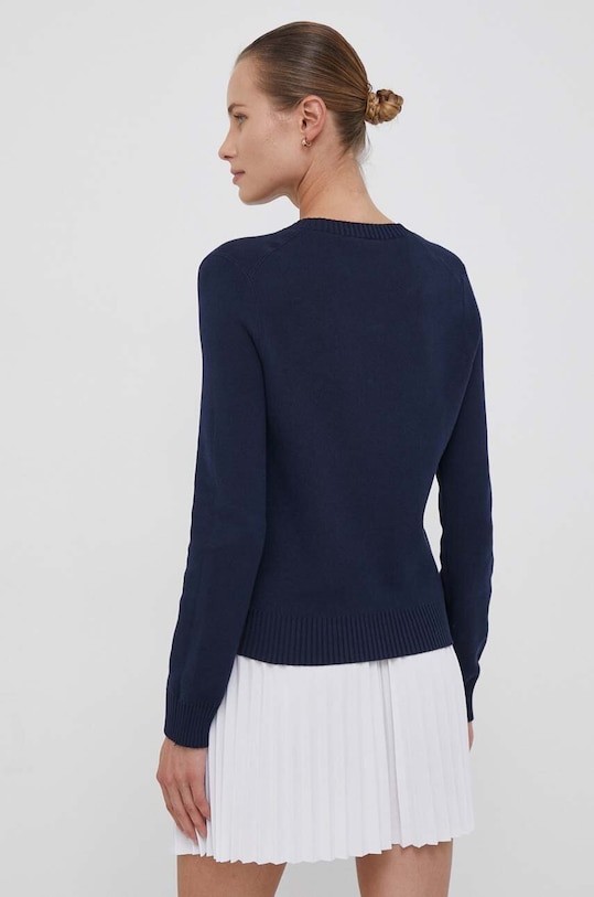 Ρούχα Βαμβακερό πουλόβερ Lacoste AF3324 σκούρο μπλε