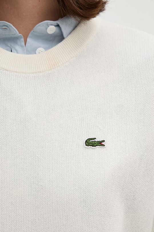 Μάλλινο πουλόβερ Lacoste AF9551 μπεζ
