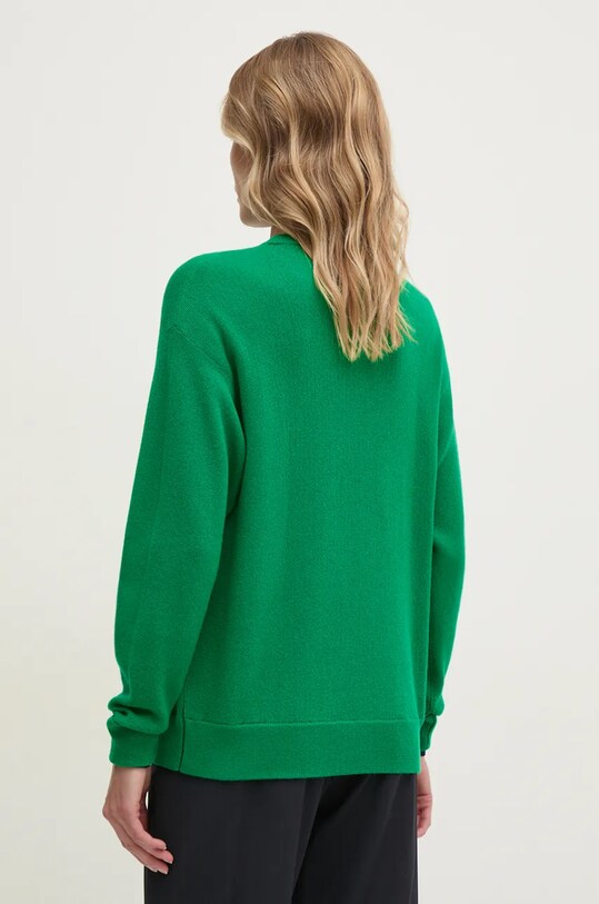 Odzież Lacoste sweter wełniany AF9551 zielony
