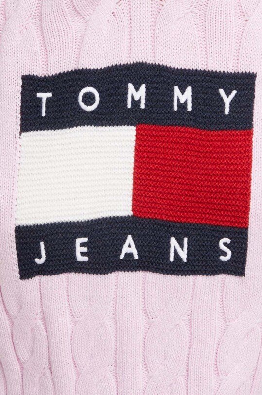 Tommy Jeans sweter DW0DW16528 różowy